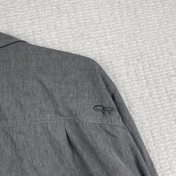 Outdoor Research Shirt Mens XL Gray Light Button Up Long Sleeve Hiking Outdoor - Picture 14 of 16